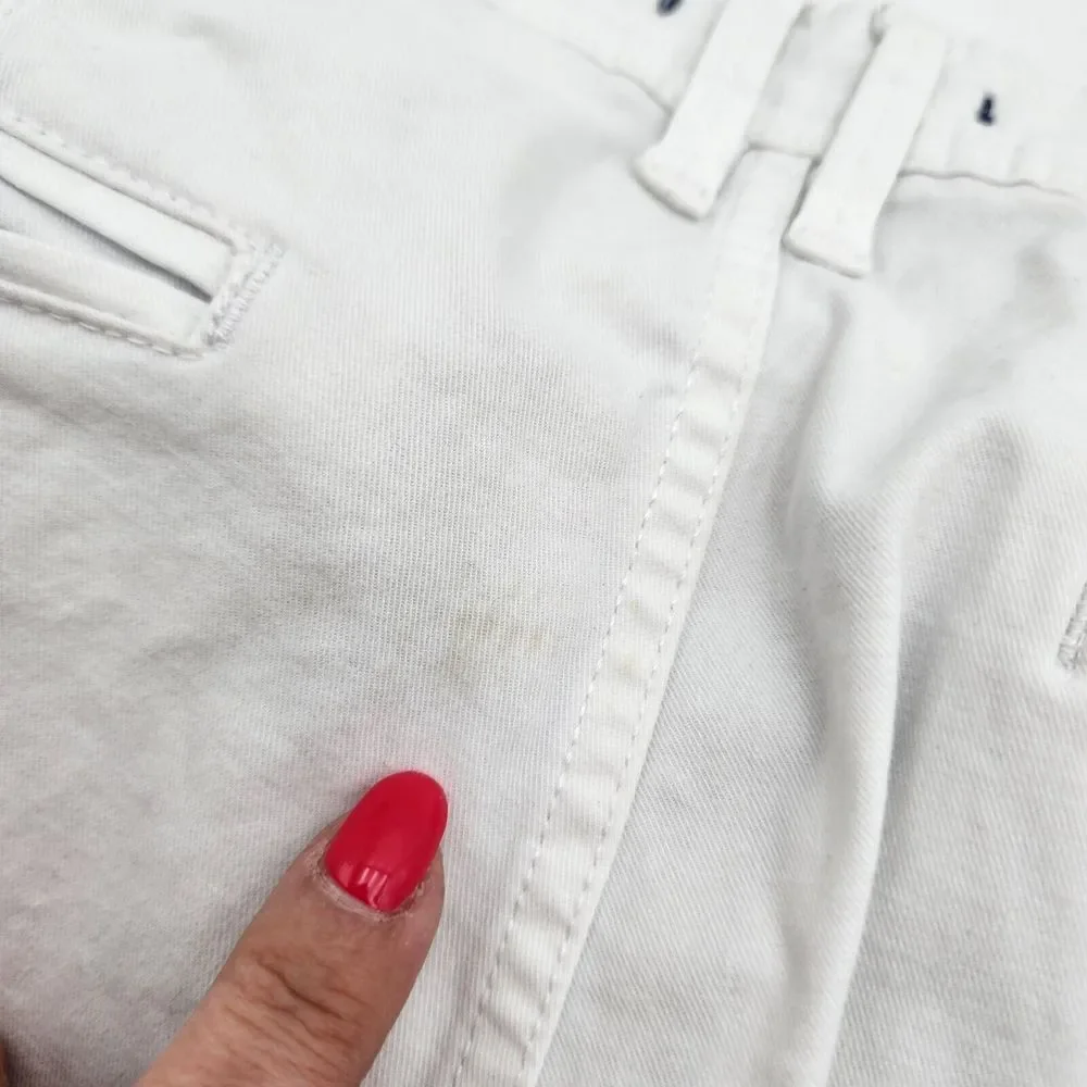 Zara Men's Size 32 Shorts White  Cotton‎ SEE PHOTOS READ